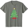 imageMarvel XMen Mutant Christmas Tree TShirtOlive Heather