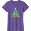 imageMarvel XMen Mutant Christmas Tree TShirtPurple Heather