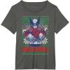 imageMarvel XMen Wolverine Christmas Tree Ugly Sweater TShirtAsphalt Grey