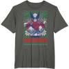 imageMarvel XMen Wolverine Christmas Tree Ugly Sweater TShirtAsphalt Grey