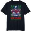 imageMarvel XMen Wolverine Christmas Tree Ugly Sweater TShirtBlack