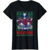 imageMarvel XMen Wolverine Christmas Tree Ugly Sweater TShirtBlack