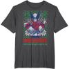 imageMarvel XMen Wolverine Christmas Tree Ugly Sweater TShirtDark Heather Grey