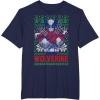 imageMarvel XMen Wolverine Christmas Tree Ugly Sweater TShirtNavy Blue