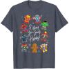 imageMarvel Avengers Christmas Gingerbread Wishing Sweet Holiday TShirtHeather Blue