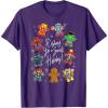 imageMarvel Avengers Christmas Gingerbread Wishing Sweet Holiday TShirtPurple