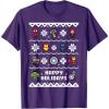 imageMarvel Avengers Christmas Sweater Happy Holidays TShirtPurple