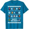 imageMarvel Avengers Christmas Sweater Happy Holidays TShirtSapphire Blue