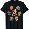 imageMarvel Avengers Holiday Christmas Gingerbread People ampamp Logo TShirtBlack
