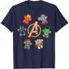 imageMarvel Avengers Holiday Christmas Gingerbread People ampamp Logo TShirtNavy Blue