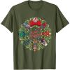 imageMarvel Christmas Avengers Nutcrackers Wreath Heroic Holidays TShirtOlive Green