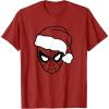 imageMarvel Christmas SpiderMan Santa Big Face TShirtCranberry Red
