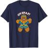 imageMarvel Christmas Thanos Gingerbread Oh Snap TShirtNavy Blue