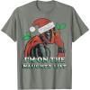 imageMarvel Deadpool Santa Secret Naughty List Christmas TShirtOlive Heather
