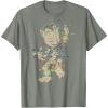 imageMarvel Guardians Of The Galaxy Groot Christmas Lights TShirtOlive Heather