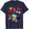 imageMarvel Holiday Avengers Team Festive Christmas Stockings TShirtNavy Blue