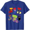 imageMarvel Holiday Avengers Team Festive Christmas Stockings TShirtRoyal Blue