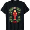 imageMarvel Holiday Christmas Avengers Holly Iron Man Nutcracker TShirtBlack
