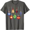 imageMarvel Holiday Christmas Avengers Team Festive Ornaments TShirtAsphalt Grey