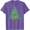 imageMarvel SpiderMan Christmas Tree Holiday TShirtPurple Heather