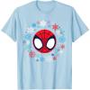 imageMarvel Spidey and His Amazing Friends Christmas Wreath TShirtBaby Blue