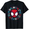 imageMarvel Spidey and His Amazing Friends Christmas Wreath TShirtBlack