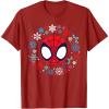 imageMarvel Spidey and His Amazing Friends Christmas Wreath TShirtCranberry Red