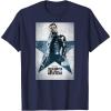 imageMarvel The Falcon and The Winter Soldier Bucky Barnes Poster TShirtNavy Blue