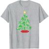 imageMarvel XMen Mutant Christmas Tree TShirtHeather Grey