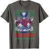 imageMarvel XMen Wolverine Christmas Tree Ugly Sweater TShirtAsphalt Grey
