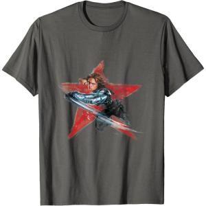 imageMarvel Avengers Bucky Barnes Winter Soldier TShirtAsphalt Grey