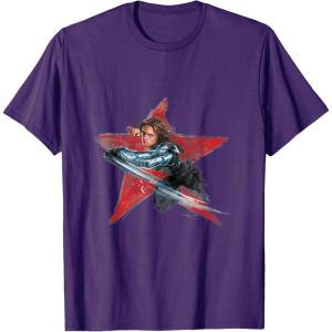 imageMarvel Avengers Bucky Barnes Winter Soldier TShirtPurple