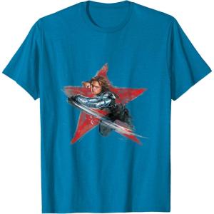 imageMarvel Avengers Bucky Barnes Winter Soldier TShirtSapphire Blue