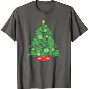 imageMarvel SpiderMan Christmas Tree Holiday TShirtAsphalt Grey