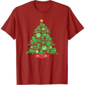 imageMarvel SpiderMan Christmas Tree Holiday TShirtCranberry Red