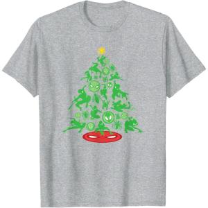 imageMarvel SpiderMan Christmas Tree Holiday TShirtHeather Grey