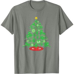 imageMarvel SpiderMan Christmas Tree Holiday TShirtOlive Heather