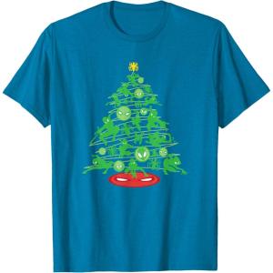 imageMarvel SpiderMan Christmas Tree Holiday TShirtSapphire Blue