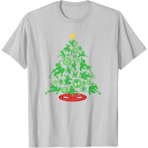 imageMarvel SpiderMan Christmas Tree Holiday TShirtSilver Grey