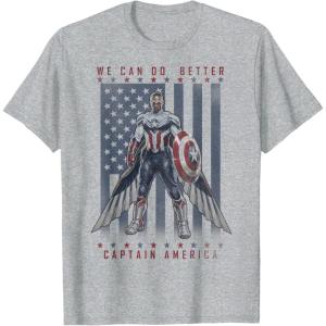 imageMarvel The Falcon And The Winter Soldier We Can Do Better TShirtHeather Grey