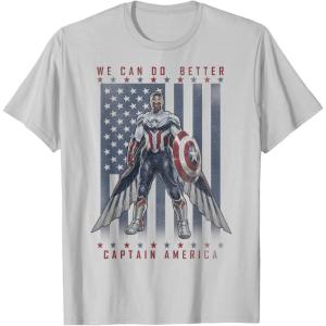 imageMarvel The Falcon And The Winter Soldier We Can Do Better TShirtSilver Grey