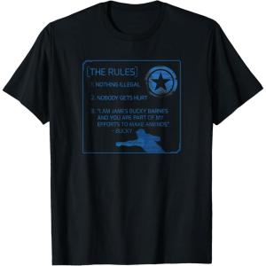 imageMarvel The Falcon and The Winter Soldier Bucky Barnes Rules TShirtBlack