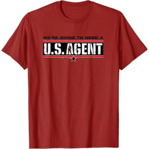 imageMarvel The Falcon and the Winter Soldier US Agent TShirtCranberry Red