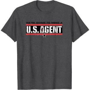 imageMarvel The Falcon and the Winter Soldier US Agent TShirtDark Heather Grey