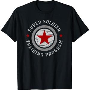 imageMarvel Winter Soldier Super Soldier Training Program TShirtBlack