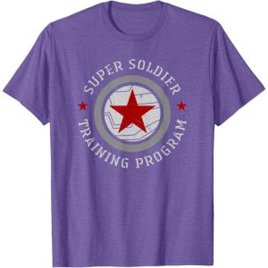 imageMarvel Winter Soldier Super Soldier Training Program TShirtPurple Heather