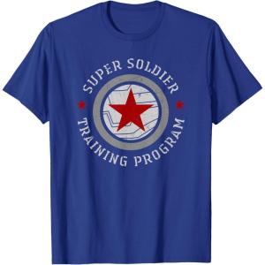 imageMarvel Winter Soldier Super Soldier Training Program TShirtRoyal Blue