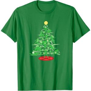 imageMarvel XMen Mutant Christmas Tree TShirtKelly Green
