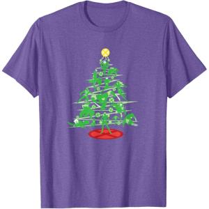 imageMarvel XMen Mutant Christmas Tree TShirtPurple Heather