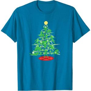 imageMarvel XMen Mutant Christmas Tree TShirtSapphire Blue
